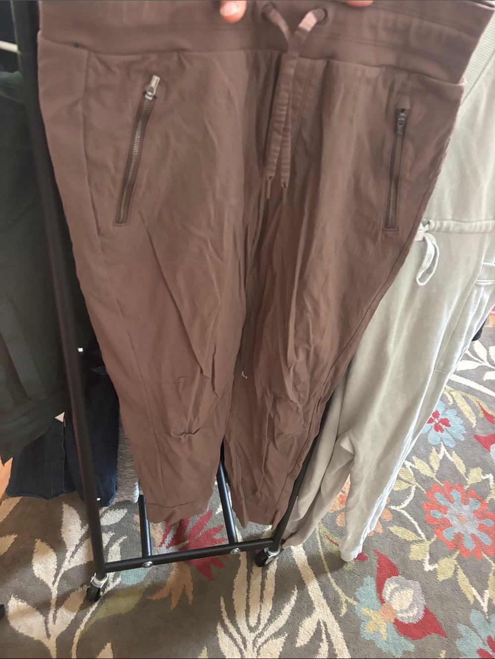 Athleta Brown Drawstring Jogger Pants